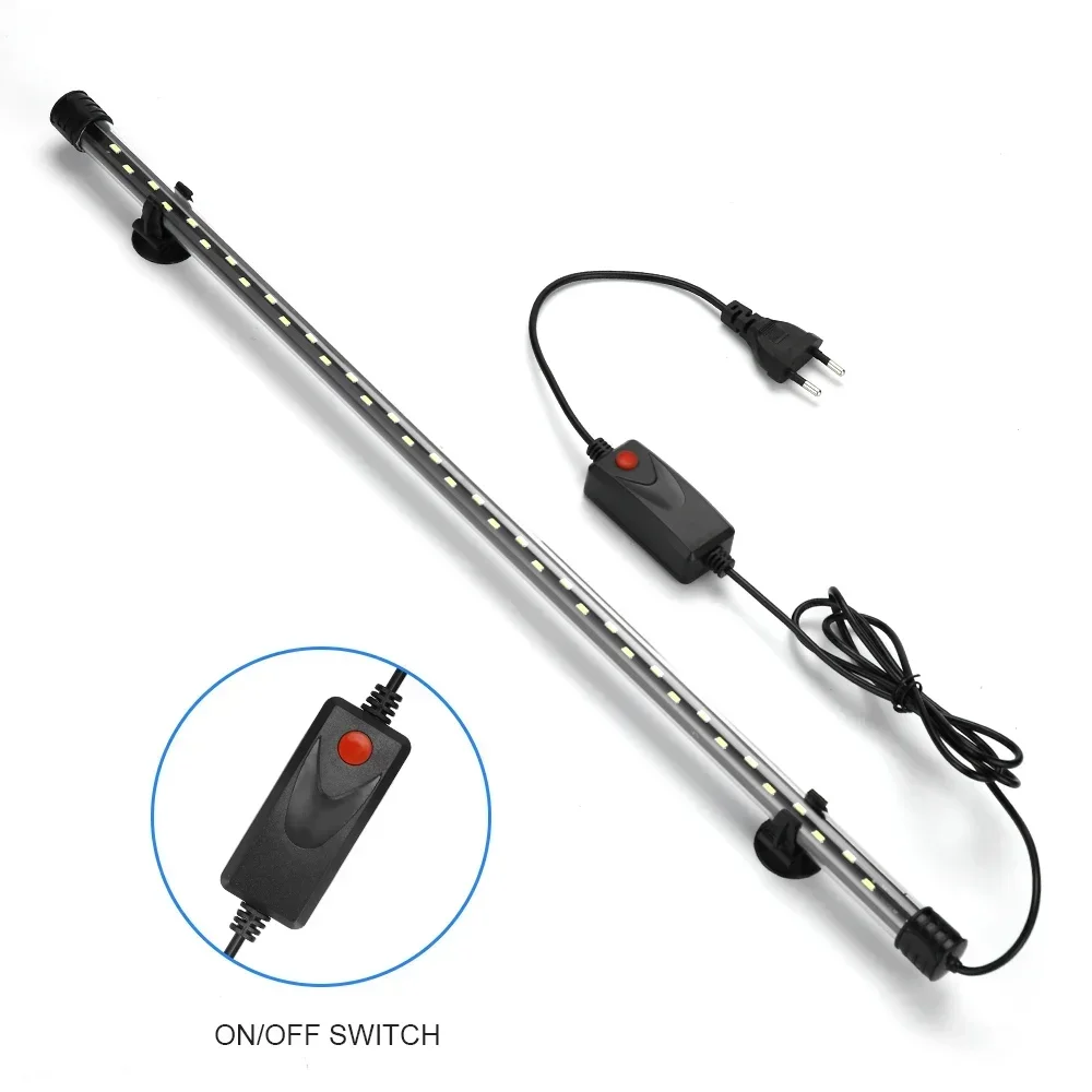 LED Aquarium Light Waterproof Fish Tank Light Aquatic Plant Submersible Underwater Clip Lamp Aquatic Decor
