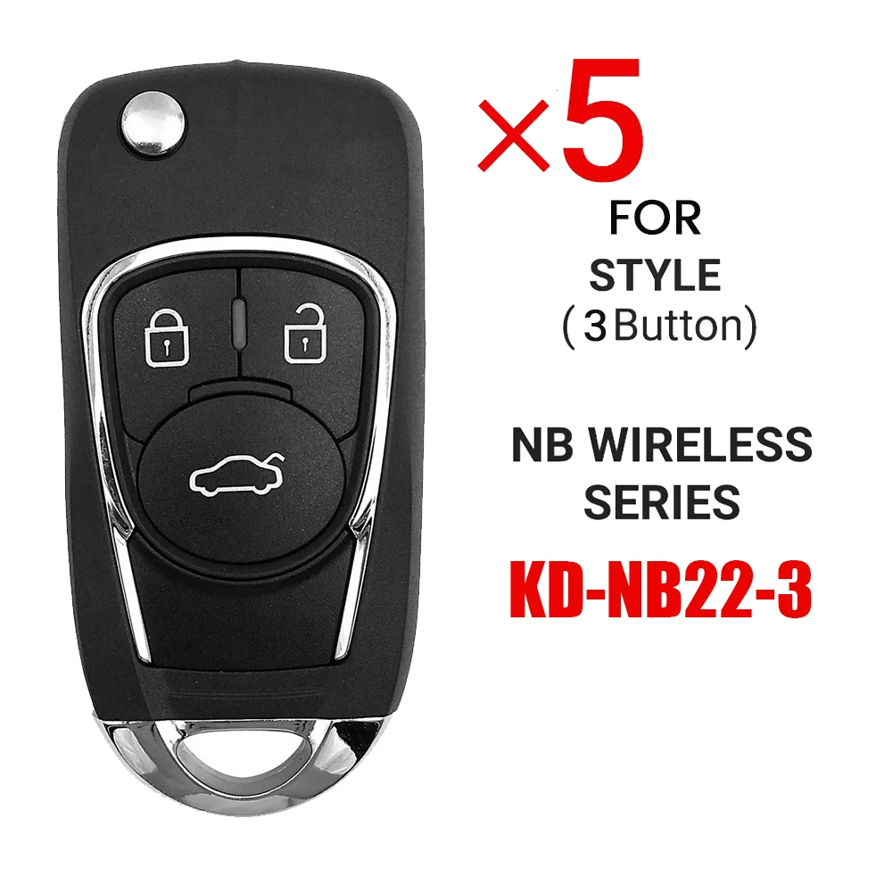 

5Pcs/Lot KEYDIY NB22-3 Universal 3 Button NB KD Remote Car Key for KD900/KD-X2 KD MINI/ KD-MAX for Buick/Chevrolet Style