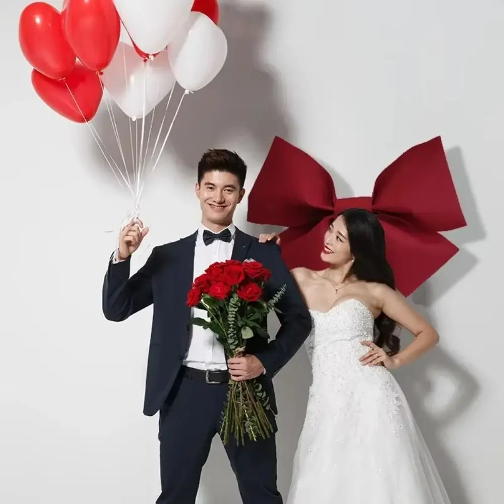 Eva Material Big Bow Large Size Reusable Wall Decoration Diy Material Spring Festival Style Front Door Decor Christmas Tree