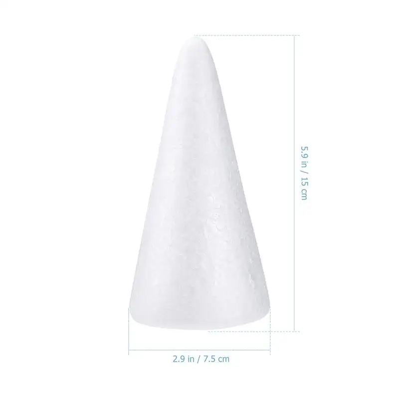  Jili Online 5 Pieces White Cone Shape Styrofoam Doll