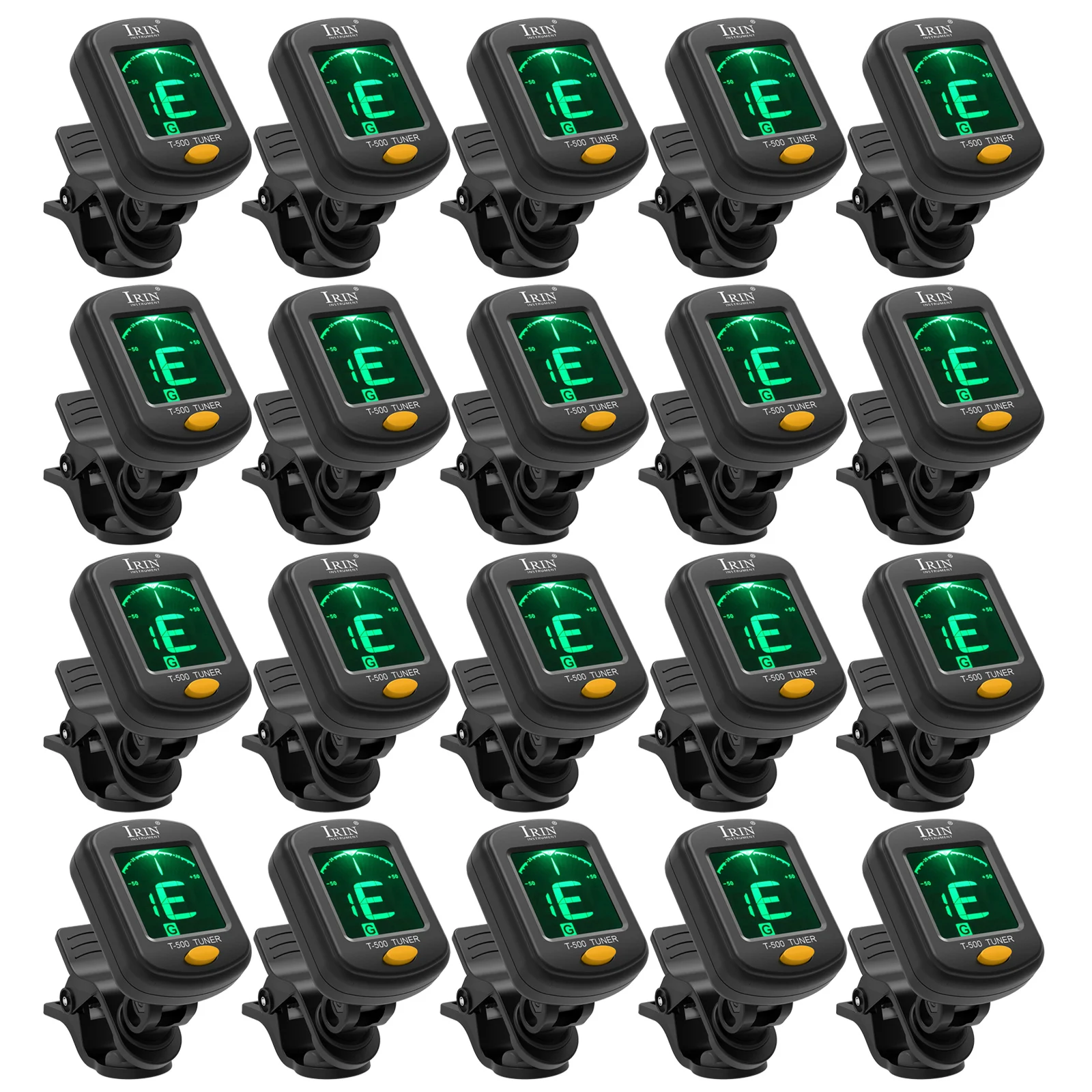 Guitar Tuner IRIN T-500 Digital Clip-On Tone Tuner for Electric Ukulele Bass Violin Universal 360Degree Rotatable Sensitive