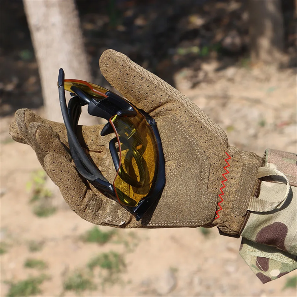 Tactical Gloves Men Airsoft Full Finger Gloves Outdoor Touchable Hiking Cycling Combat Shooting Camouflage Anti-Skid Mittens finger gloves sports gloves tactical gloves