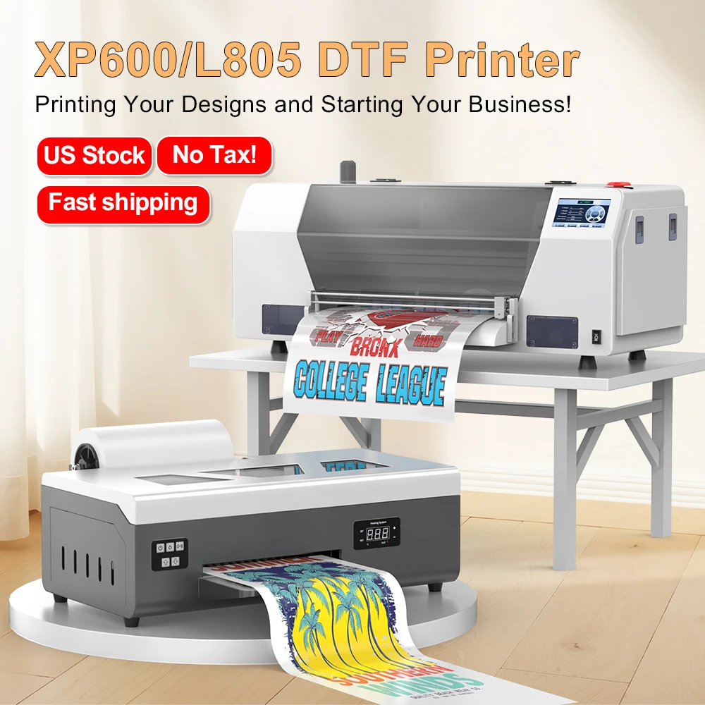 DTF Printer For Epson XP600 L805 T shirt Printing Machine Direct to Film Transfer Fabric Printer A3 DTF Printer A4 DTF Printer