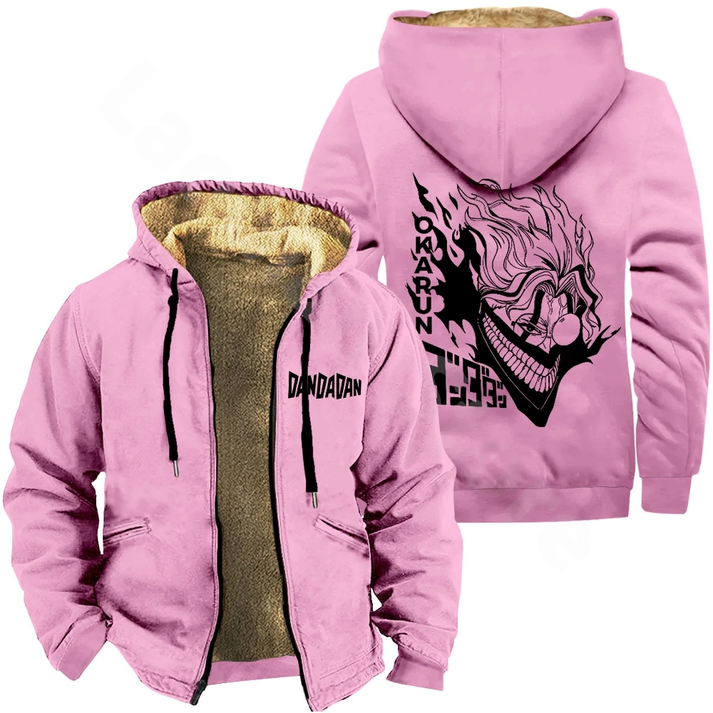 Dandadan Okarun Anime Zipper Hoodies Casual Thick Sweatshirt Fashion Zip Thick Hoodies Hip Hop Coat Mens Womens Cool Jackets 5