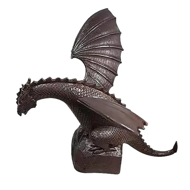 

Garden Fountain Dragon Statue Creative Precision Casting Water-Breathing Dragon Sculpture Cool Pond Spitter Landscape Decor