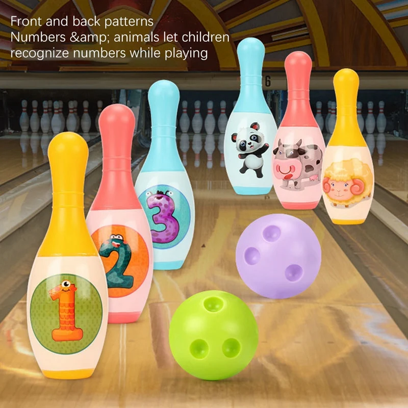 Children's Sports Toys Fitness Parent-Child Interactive Combination Set Boy Gift Mini Bowling Ball 2