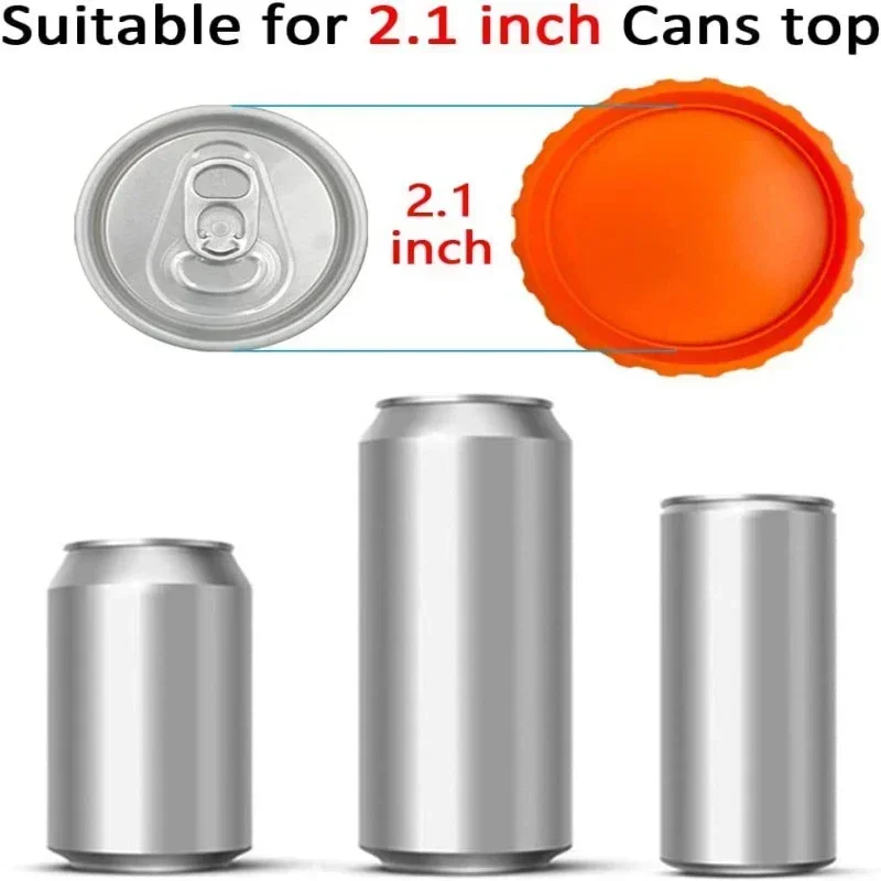 1/3/6pcs Standard Beverage Can Covers Leak Proof Sealing Cap Red Wine Soft Cap Sealing Beverage Can Lids Soda Lid Protectors