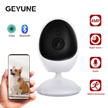 4MP Baby Monitor Wifi IP Camera Smart Home Indoor Cube Cam Human Detection Two Way Audio Wireless Security Surveillance Icsee 1