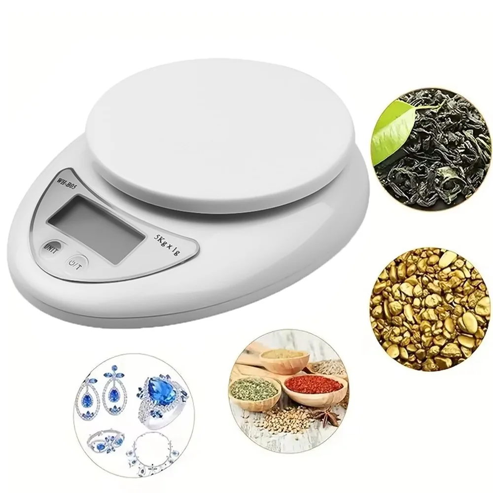 5kg/1g Portable Digital Scale LED Electronic Scales Food Balance Measuring Weight Electronic Scales Kitchen Accessories Tool