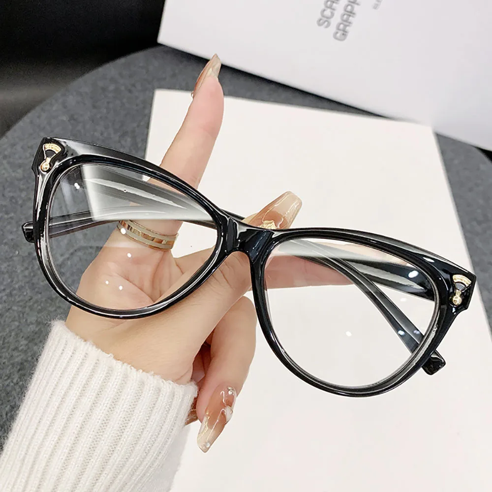 Blue Light Blocking Glasses Large Frame Fashion Women'S Spectacles Leopard  Eye Glasses Modern Large Frame Glasses For Travel