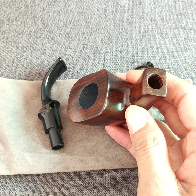 Tobacco Pipe Herb Smoking Pipe Smoking Pipe Handicraft Pipe Sandalwood Wood 1pcs