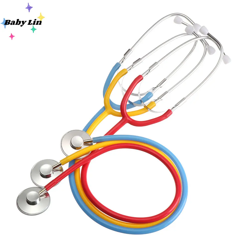

Simulation Doctor's Toy New Kids Stethoscope Toy Family Parent-Child Games Imitation Plastic Stethoscope Accessories 7 Colors