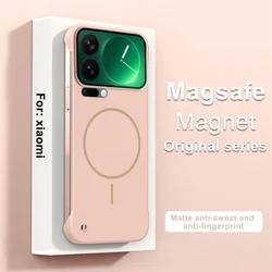 Ultra Thin Frameless Magnetic Cooling Case with Matte Finish - Xiaomi 14 Pro (Pink)