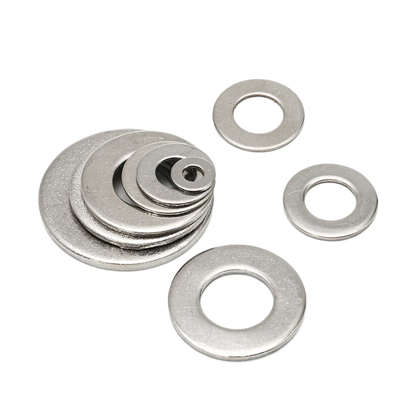 stainless steel washers Washer Stainless Steel 304 M1.6 M2 M3 M4 M5 M6 M8 M10 M12 M14 M16 M18 M20 M22 M24 Large Flat Metal Gaskets Plain Washers DIN9021