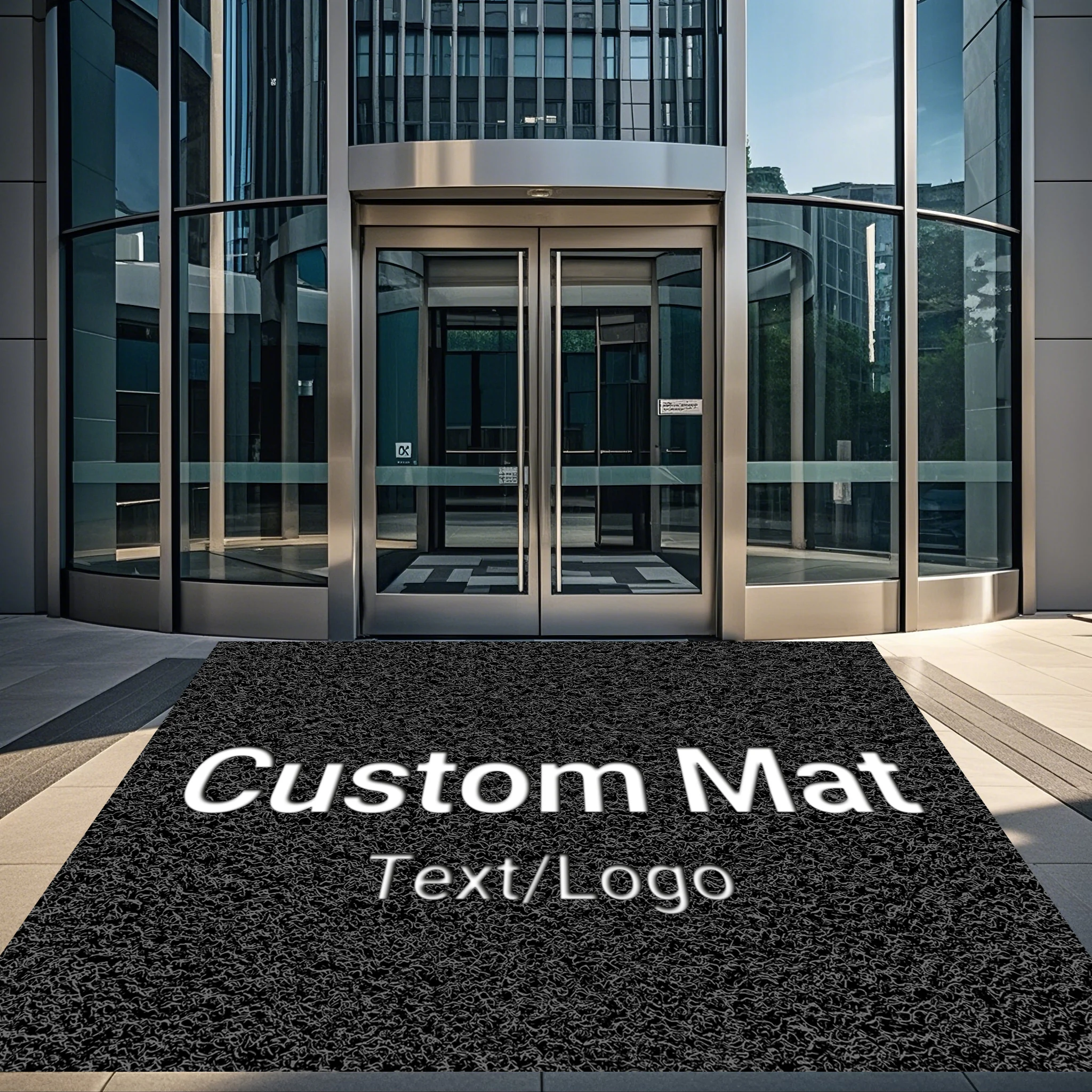 Personalized Carpet Outdoor Business Office Building Entrance Logo Custom Shopping Mall Entrance Doormat Hotel Welcome Foot Mat 5