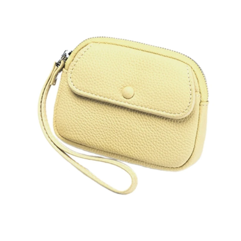 Elegant Small Coin Pouches Leather Wallet Purse Card Holder Money Bag for Women