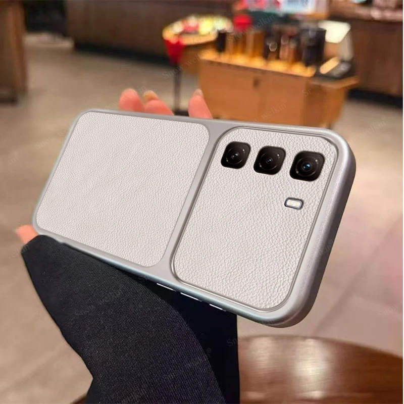 Elegant PU Leather Shockproof Phone Case with Silicone TPU保护层