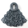 185*75 cm musulman Modal Hijab rayonne coton châles pour femmes mince plaine écharpe grande taille foulard islamique Turban bandeau