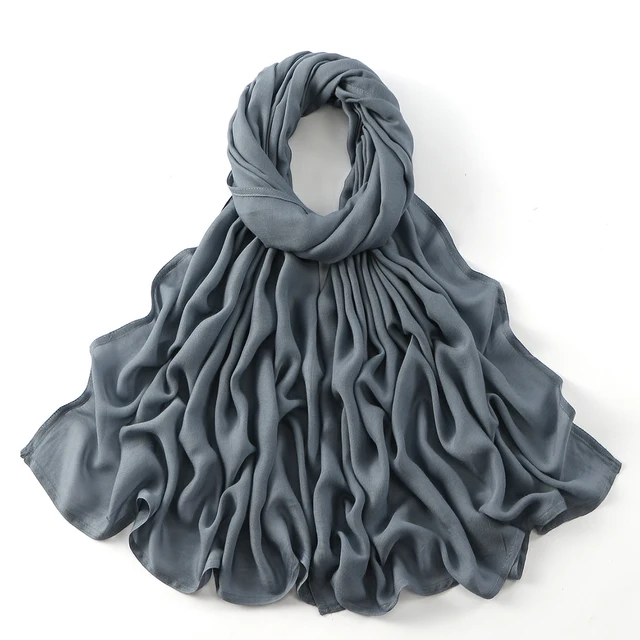 185*75 cm musulman Modal Hijab rayonne coton châles pour femmes mince plaine écharpe grande taille foulard islamique Turban bandeau