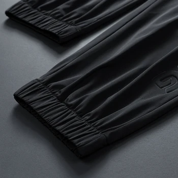 Men Pants Ice Silk Elastic Plus Size 6XL 7XL 8XL Quick Dry Summer Beach Thin Breathable Home Trousers Brand Stretch Lightweight 5