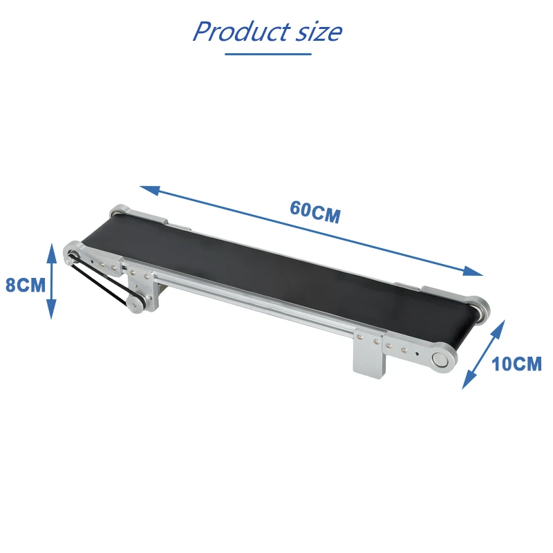 60CM MINI Conveyor Belt Aluminum Alloy TIJ Printer Adjustable Speed Assembly Lin