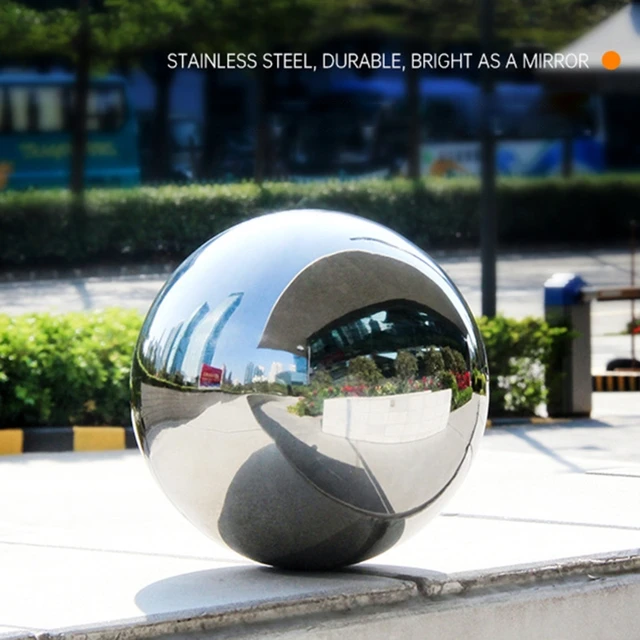 SUPVOX 3pièces Réfléchissantes Acier Pour Décoration De Jardin Accessoires Aménagement Paysager Miroir Pour Décoratifs Externes