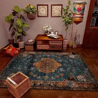 Retro Persian Living Room Decoration Carpets Luxury Large Area Rug for Bedroom Comfortable Non-slip Washroom Floor Mat Durable 1
