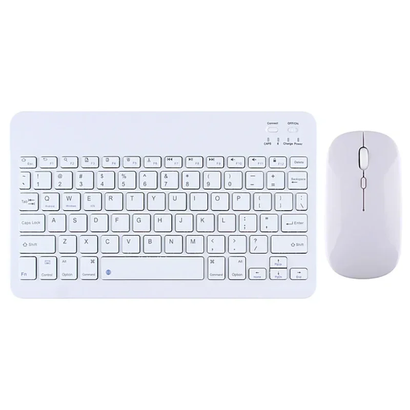 Mini Bluetooth Wireless Keyboard and Mouse Set 10 Inch Rechargeable English Keypad Mice For Tablet ipad Pro 12 9 Air 4 S6 Lite