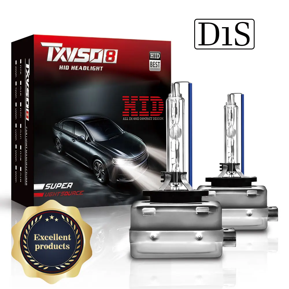 

TXVSO8 Car Headlights D1S Xenon HID Bulbs 12V 35W/55W 4300K 5000K 6000K 8000K 10000K 12000K Auto Bright Ampoule bombilla d1s