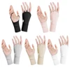 Women Protector Golf Gloves Cool Breathable Sun UV Protector Golf Glove Hollow Palm Elastic for Outdoor Practice