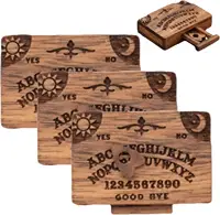 Miniature Spirit Board with Drawer,Miniature Ouija Board,Wooden Handmade Talking Spirit Board with Planchette,Ouija Board Retro 1
