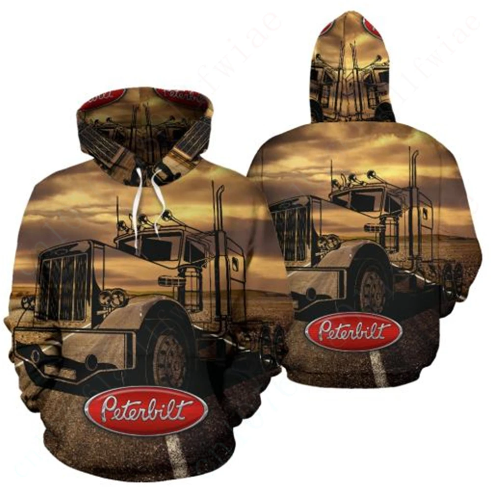

Peterbilt Unisex Clothing 3D Printing Essentials Pullover Casual Zip Hoodies Harajuku Sweatshirt Top Anime Hoodies For Men Women