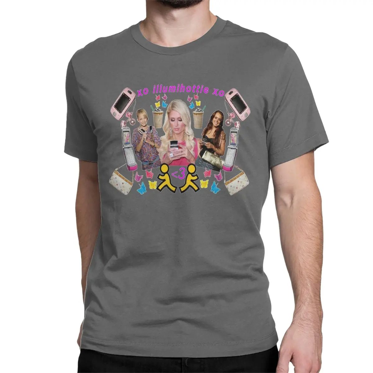 thumbnail image 1 of Camiseta ILLUMIHOTTIE Lindsay Lohan para hombre y mujer, de algodón, cuello redondo, manga corta, 1 of 7