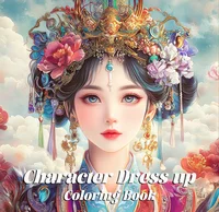 Character Dress UP Coloring Book 26 Pages for Girl Gift Children Graffiti Coloring Picture Painting Books Color Book Adult 2