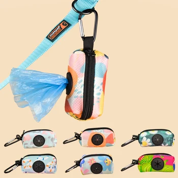 Dispenser per sacchetti per la cacca del cane, design colorato, resistente, da utilizzare con il guinzaglio (senza sacchetti e guinzaglio)