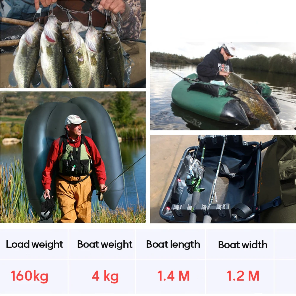 1 Person Fishing Boat Double-airbag Safety Easy to Carry Rubber Boat  Professional Luya inflatable Fishing Boat by FISHINGCAT - AliExpress