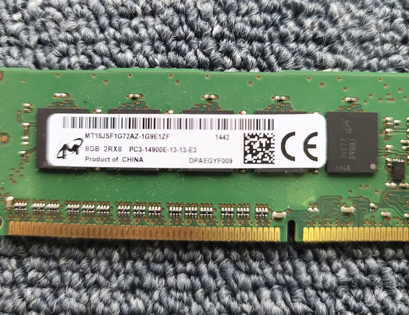 Memória Ram Ecc Udimm 8gb 1866mhz 2rx8 Micron-ddr3 Servidor Desktop - Imagem 2