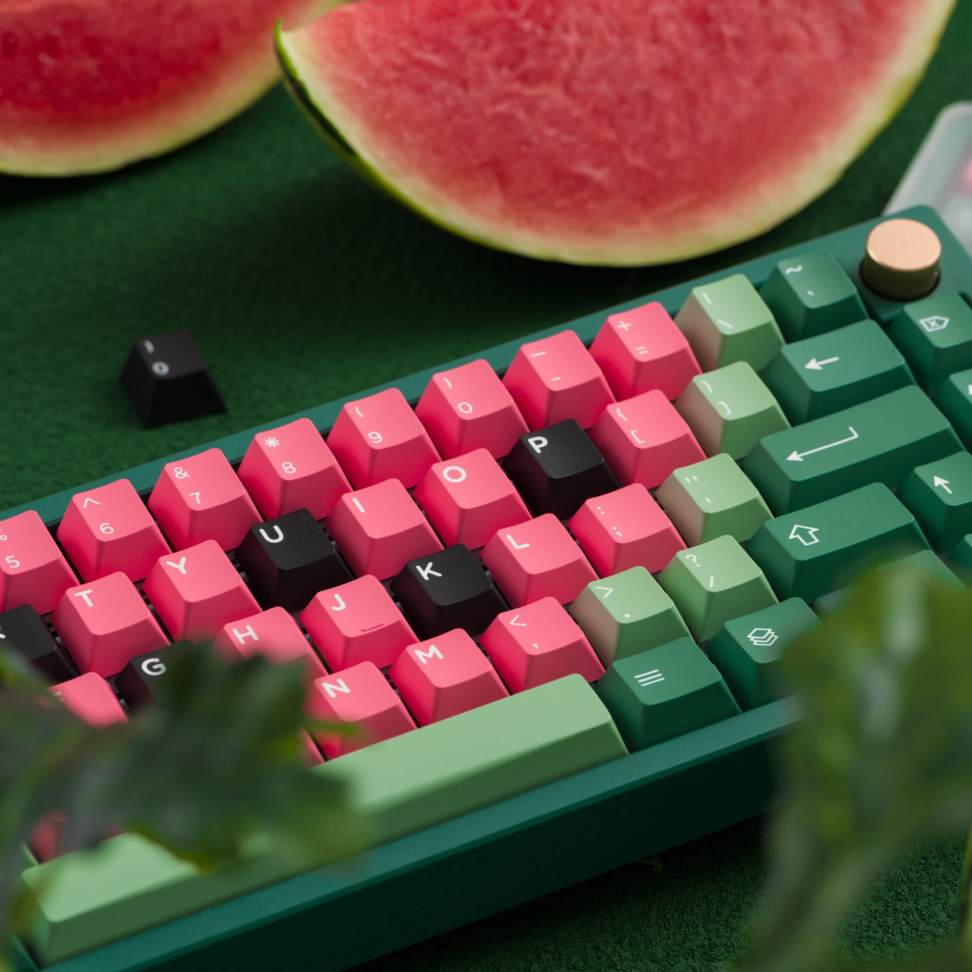 Domikey-x Glove Melancia Keycap Grupo Abs Doubleshots Cereja Perfil para Teclado 87 Tkl 104 Ansi Xd64 Bm60 Xd68 Bm87 Bm65