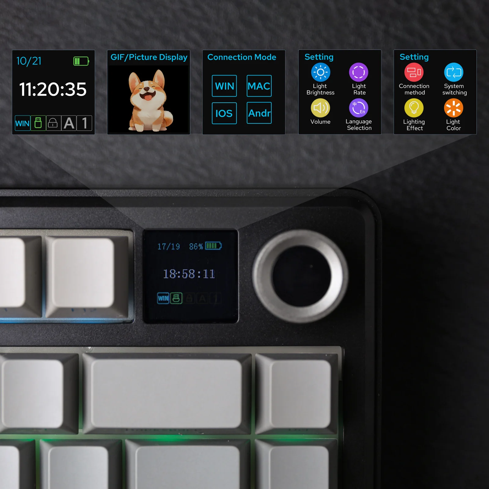 EPOMAKER X AULA F75 MAX Compact 75% ANSI Layout Wired/Bluetooth