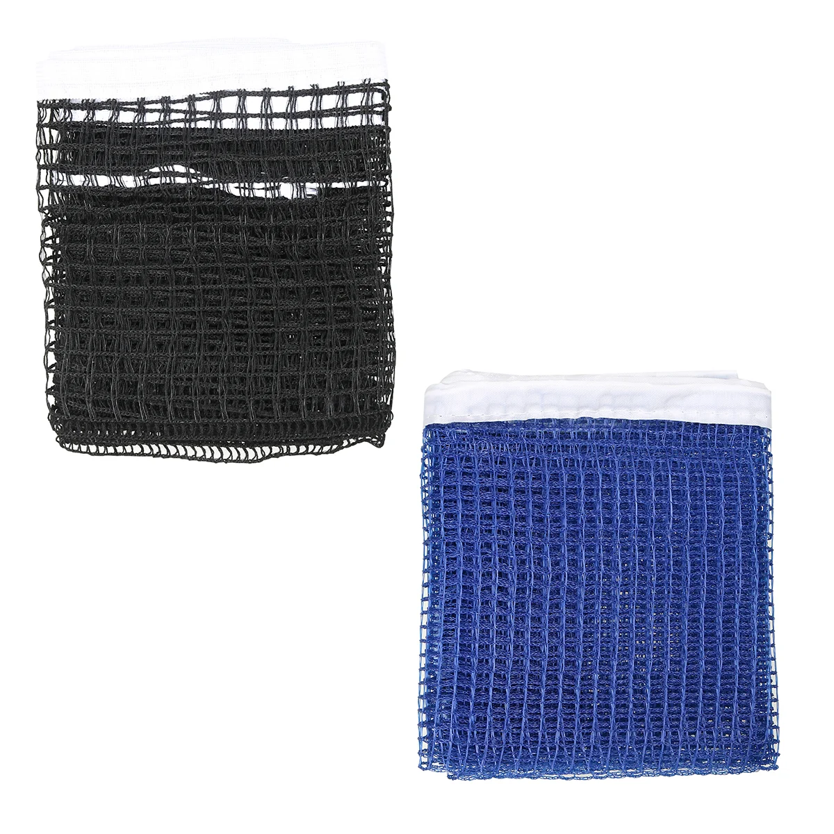 

2PCS Reusable Outdoor Table Tennis Replacement Net Nylon Regulation Pong Net without Post (Black, Blue)