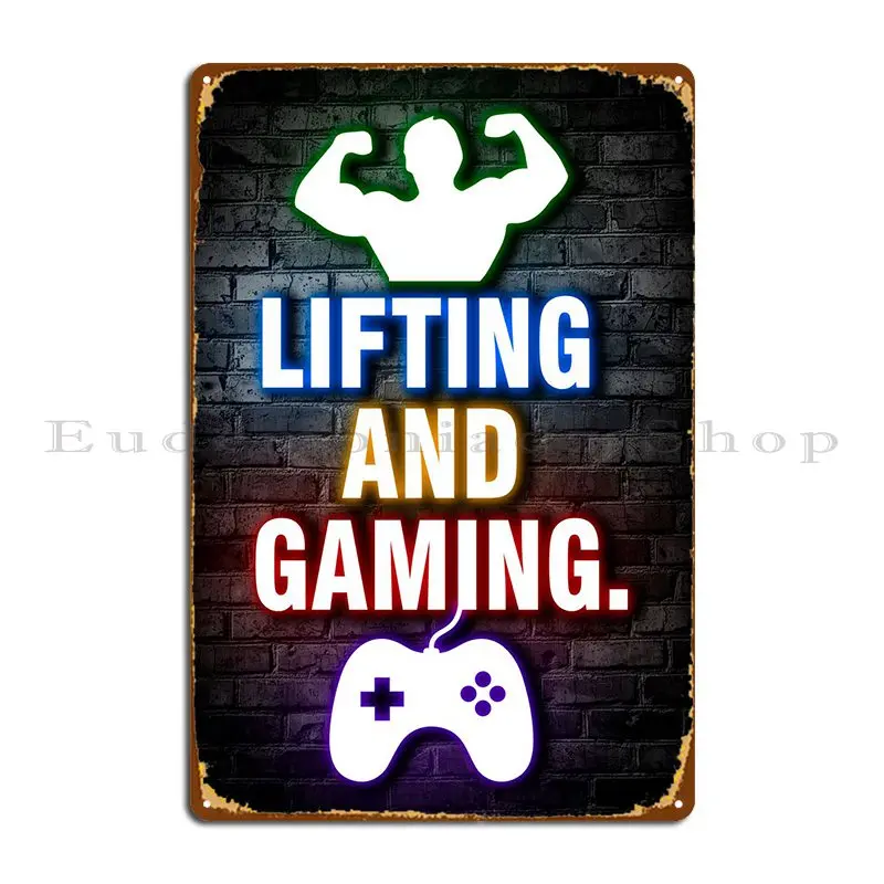 Lifting And Gaming Metal Signs Iron Cinema Retro Living Room Pub Tin Sign Poster