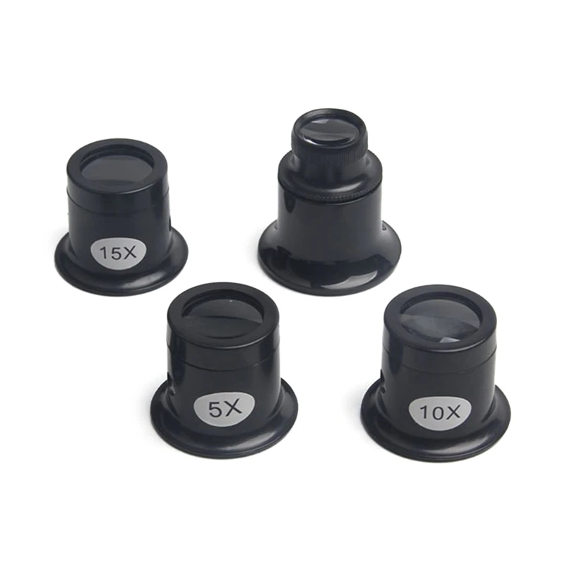 Watch Repair Tool 4Pcs Watchmaker Loupe Jewelers Portable Eye Loupe For Watch