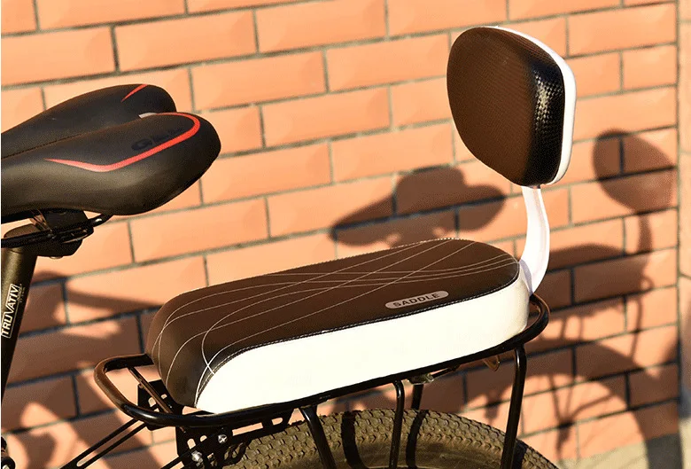 Housse de selle de vélo en cuir PU et silicone - [L1573] - Sport