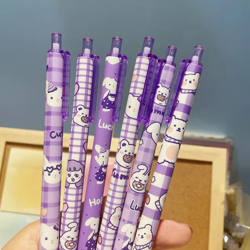 1x Cute Hello Kitty 7in1 Pens Multi-colors Bear Black Purple Green
