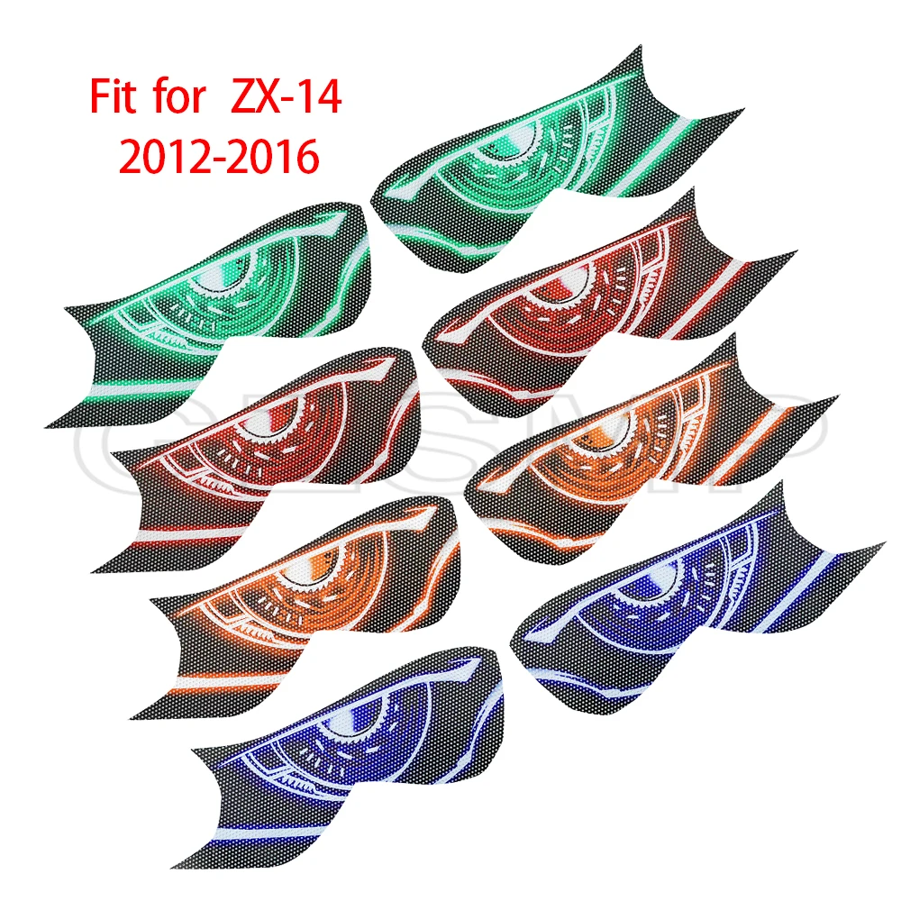 

Motorcycle Front Headlight Guard Stickers fit For Kawasaki ZX-14R ZX14R 2012-2016 2013 2014 2015 Head light protection Stickers