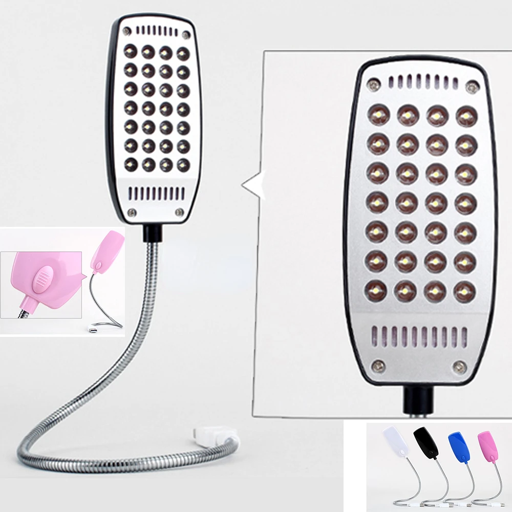 USB LED Book Light 28 LEDs Adjustable Table Lamp USB Charging Flexible Reading Book Lights For Bedrrom Study Lightings led light night light book light