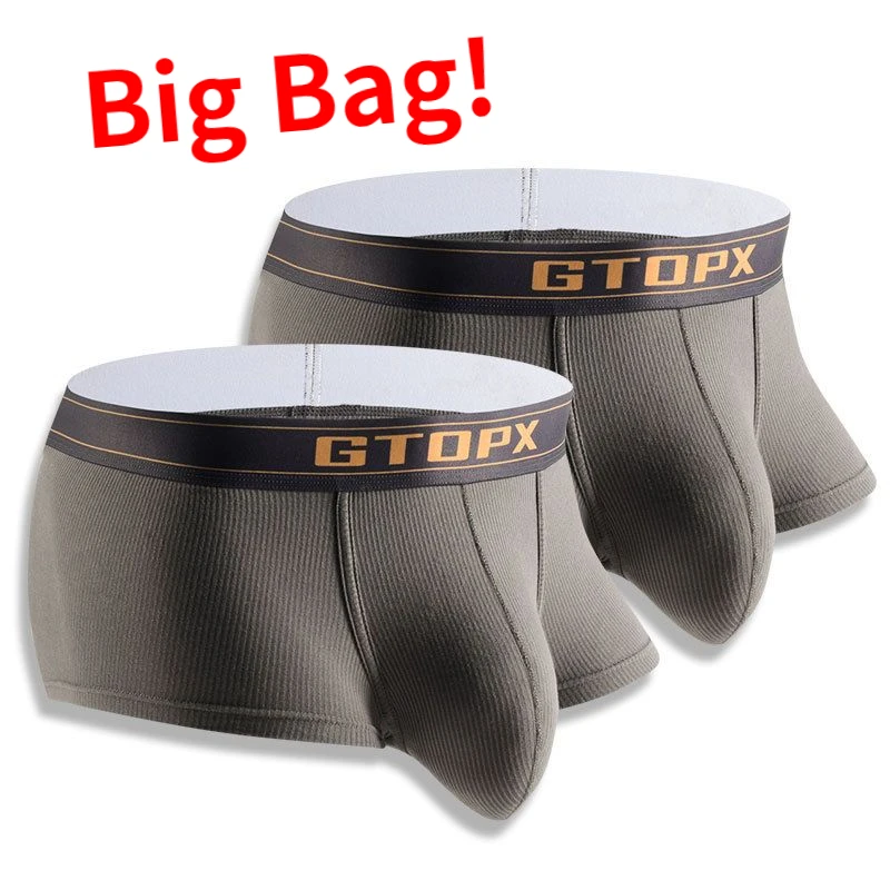 Man Bulge Pouch Underwear with Big Dick Bag Lingerie Elastic U-Convex Boxers Summer Enhancing Slips Unique Eagle Shape Underpant