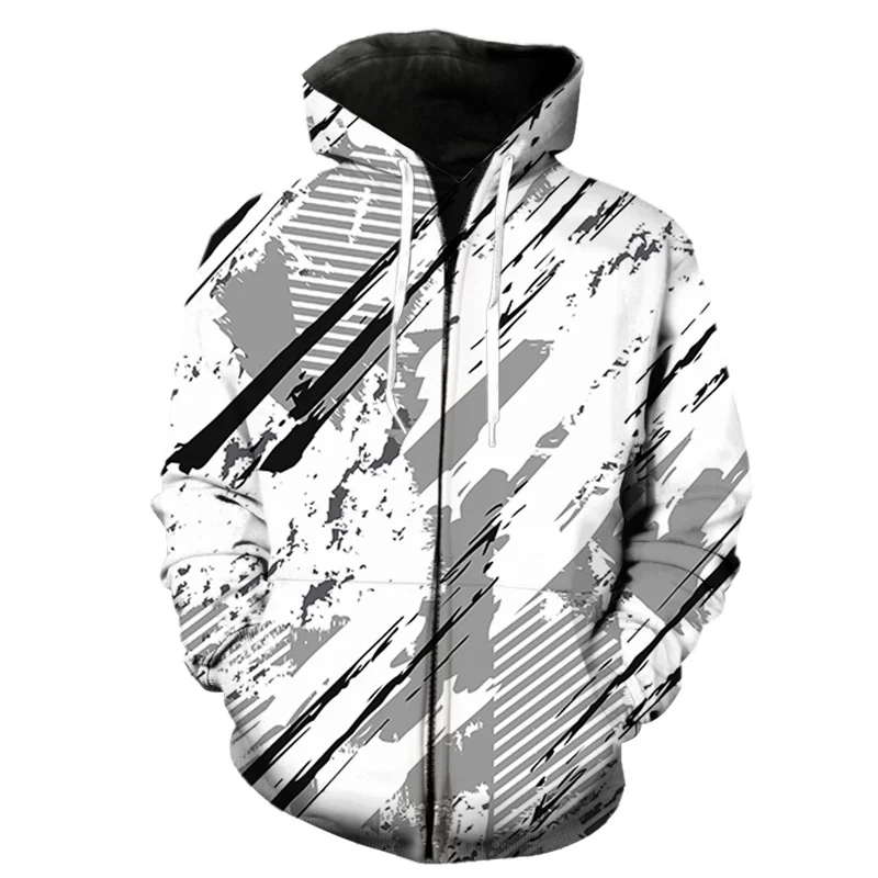 thumbnail image 1 of Sudadera con capucha y cremallera con estampado 3D de Sprint para hombre, chaquetas con capucha de manga larga geniales, sudaderas con capucha de hip hop de gran tamaño para adolescentes, 1 of 5