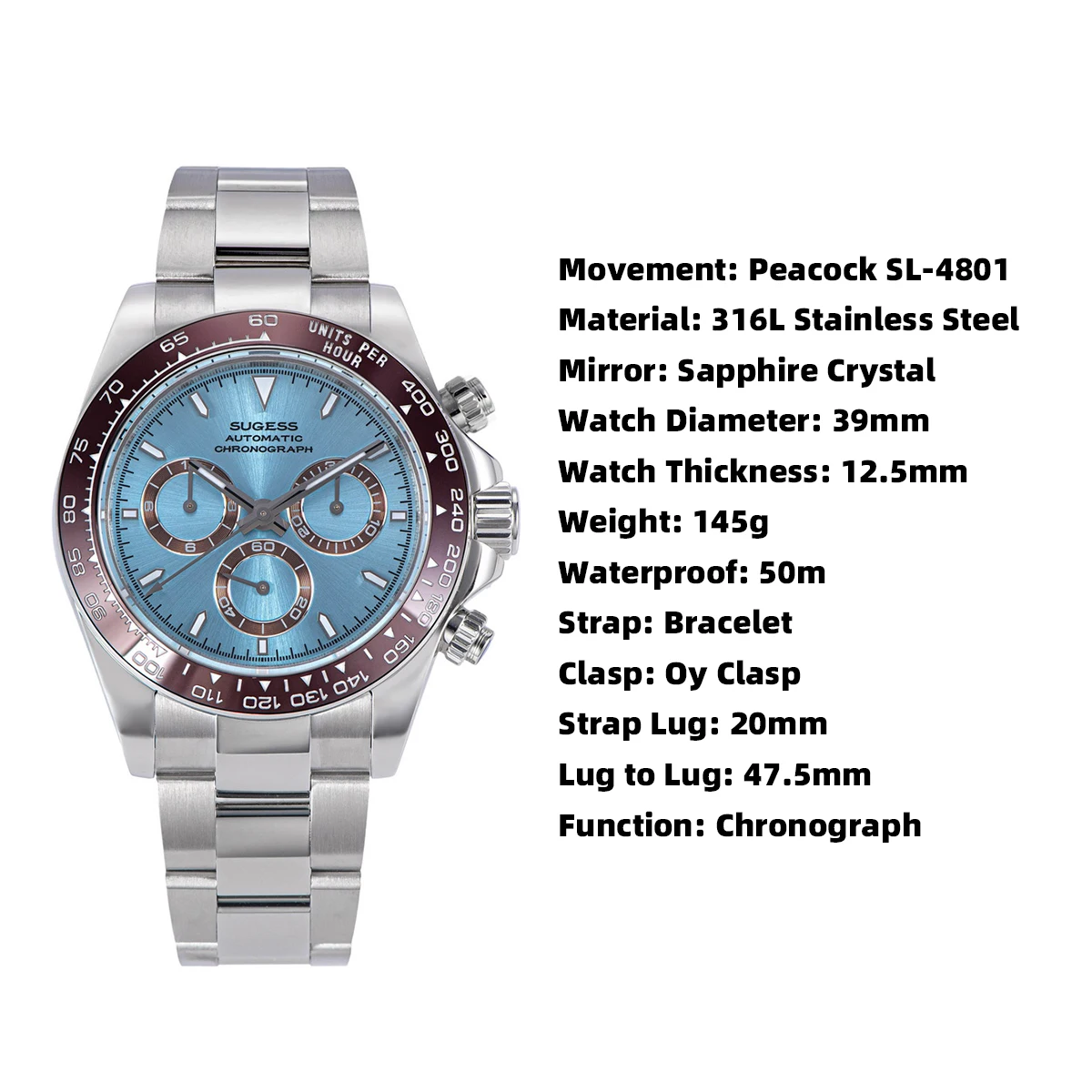 Orologi Da Polso Uomo Daffari Elegante Cronografo Meccanico Automatico Orologi Da Polso Uomo Daffari Elegante Cronografo Meccanico Automatico