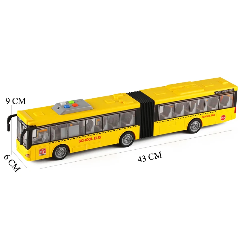 High-quality lengthened double-section large drop-resistant bus